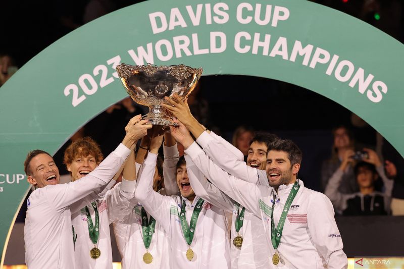 Tim Italia juarai Piala Davis setelah tundukkan Australia 2-0