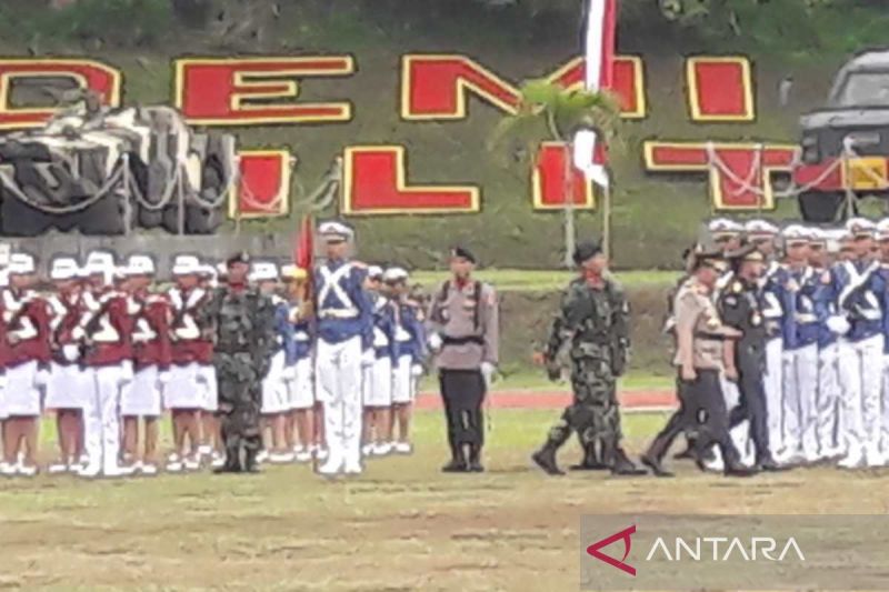 Panglima TNI dan Kapolri lantik prajurit taruna Akademi TNI dan Bhayangkara Akpol 2023