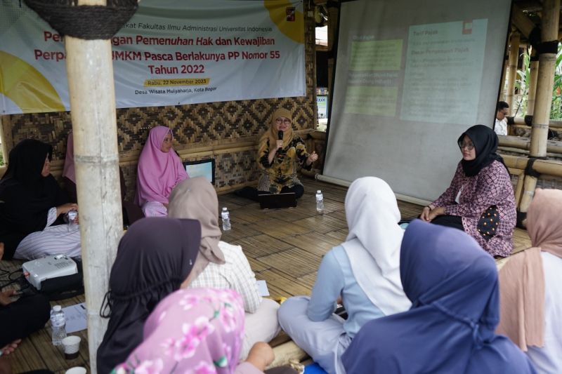 UI edukasi perpajakan UMKM di Kampung Tematik Mulyaharja Kota Bogor