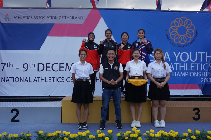 Tim Pelajar Raih Dua Emas Di Sea Youth Athletics Championships 2023