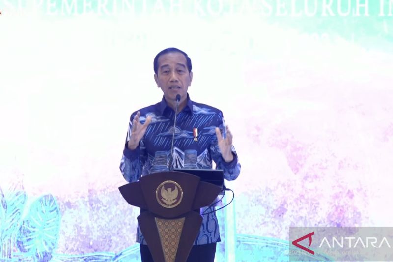 Presiden Jokowi kritik desain arsitektur daerah dicat warna partai politik