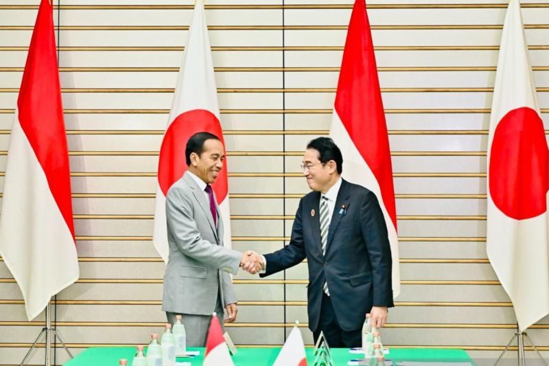 Presiden Jokowi dan PM Jepang bahas kerja sama bilateral sampai isu Palestina