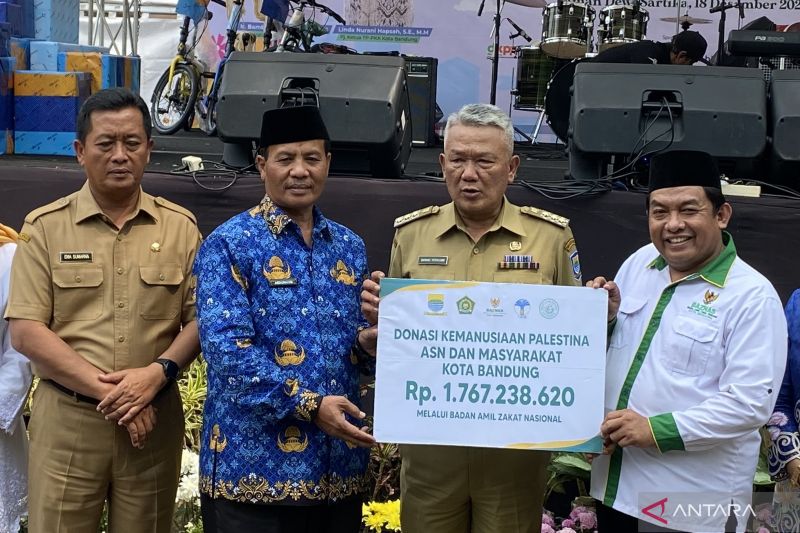 Pemkot Bandung salurkan donasi Rp1,7 miliar untuk Palestina