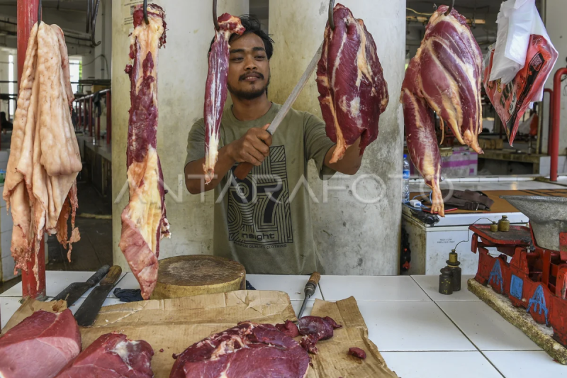 Harga daging meningkat jelang Natal 2023 dan Tahun Baru 2024