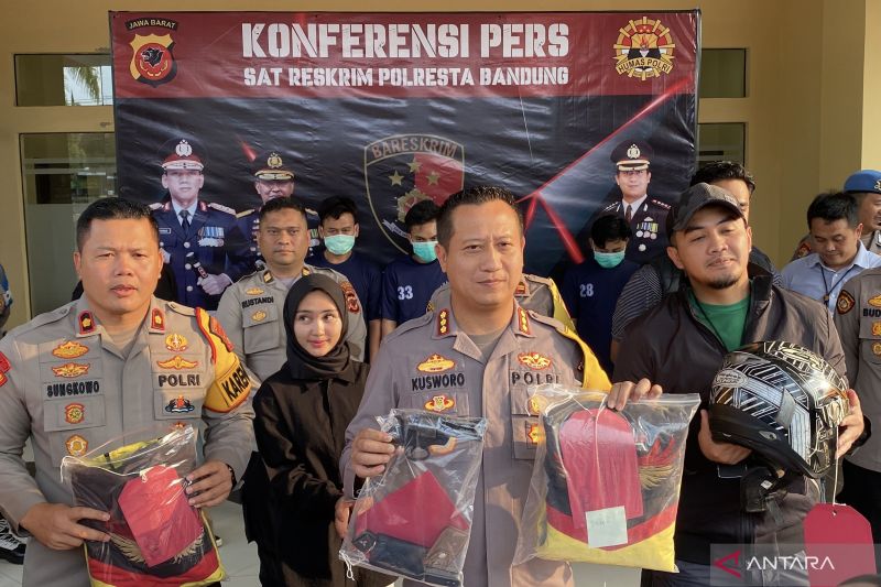 Polresta Bandung ringkus 4 pelaku penganiayaan anggota polisi