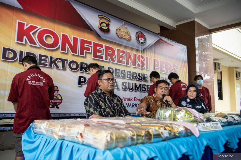 Polda Sumsel ungkap kasus 38 kg sabu