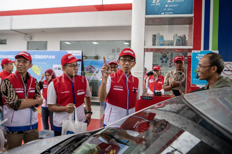 Peninjauan layanan Pertamina siaga di Tol Kayu Agung-Bakauheni