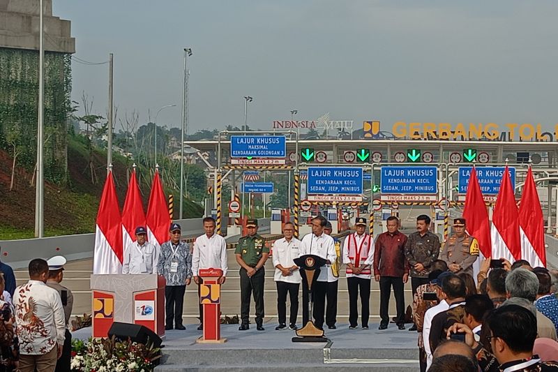 Presiden Jokowi resmikan Jalan Tol Pamulang-Cinere-Raya Bogor