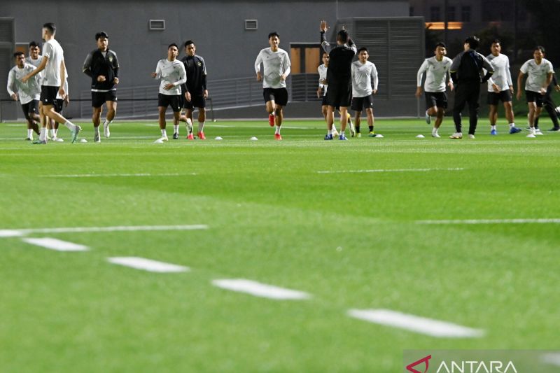 PIALA ASIA: Latihan Timnas Indonesia