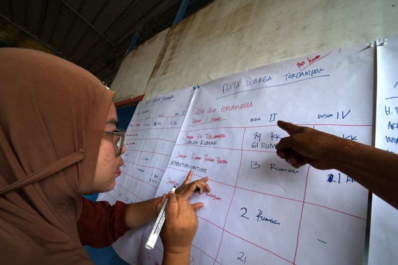 21 ekor ternak sapi hilang diseret banjir bandang