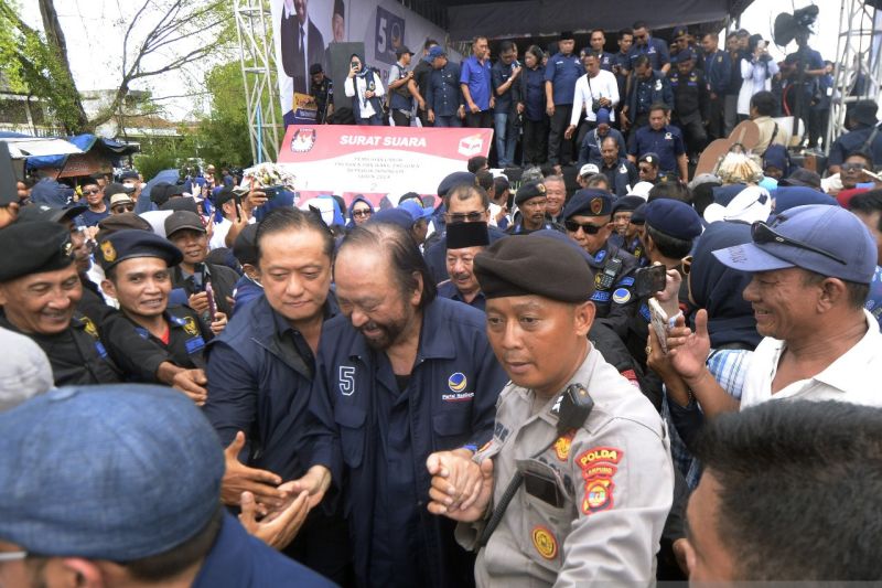Rapat umum partai Nasdem di Lampung