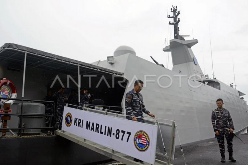 Peresmian KRI Marlin-877 di Lantamal VI Makassar
