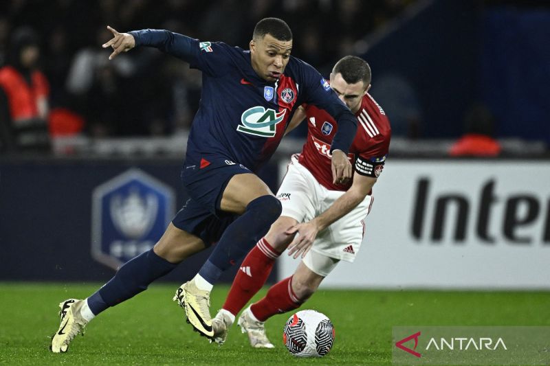 PSG kunci tiket perempat final Piala Prancis usai hantam Brest