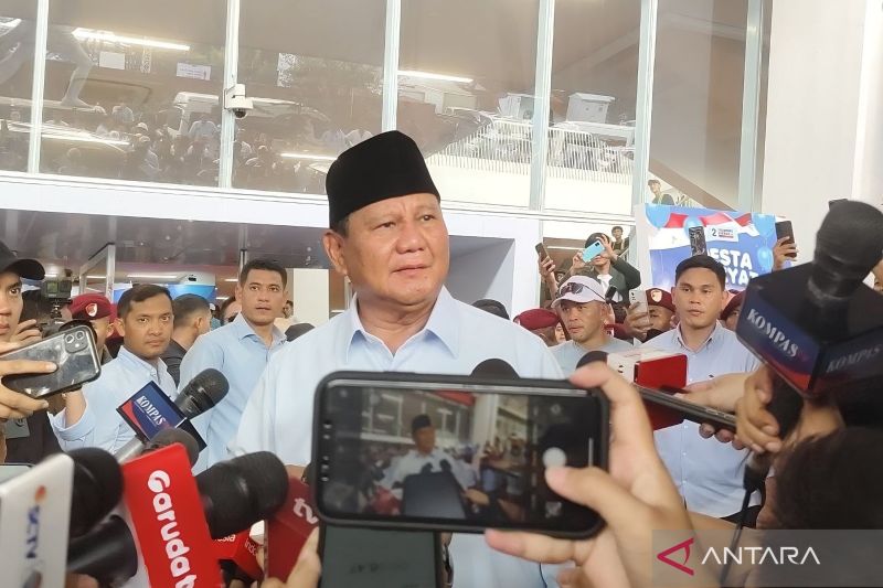 Prabowo mengapresiasi antusiasme pendukung hadir di kampanye terakhir