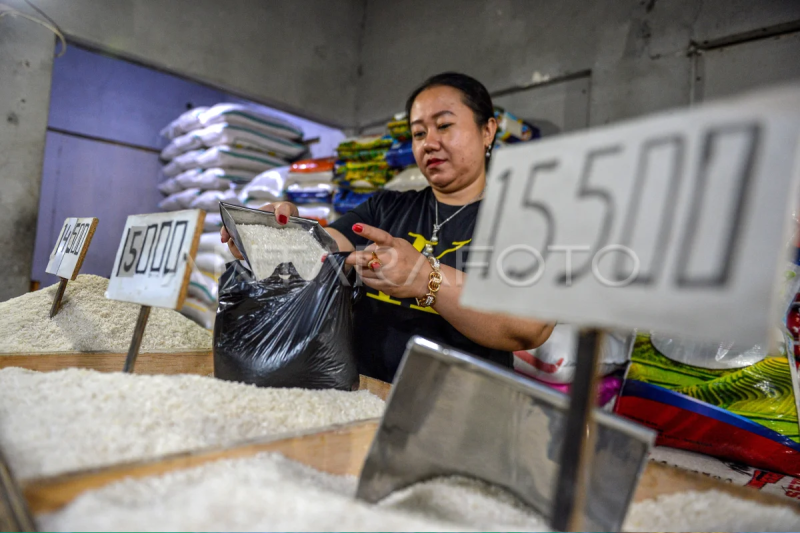 Harga beras di Bandung naik