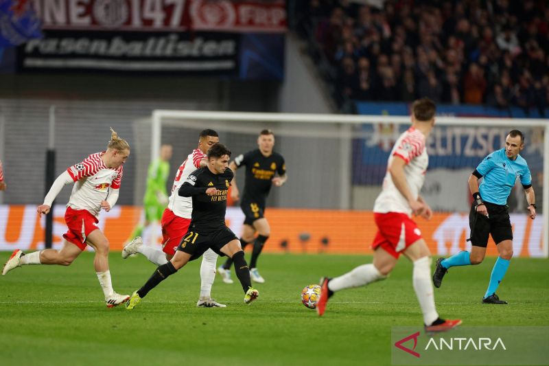 Gol tunggal Brahim Diaz kunci kemenangan Real di kandang Leipzig