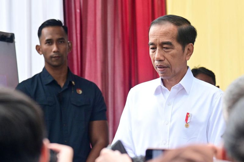 Presiden Jokowi mengaku belum siapkan nama menko polhukam pengganti Mahfud