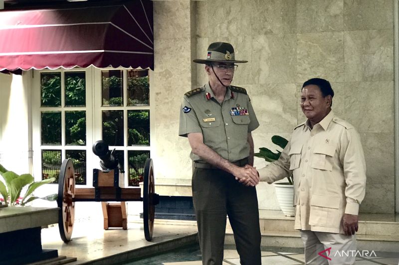 Prabowo terima kunjungan Panglima Tentara Australia di Kemhan