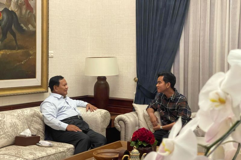 Prabowo bertemu dengan Gibran selama 30 menit di rumah Jalan Kertanegara Jaksel