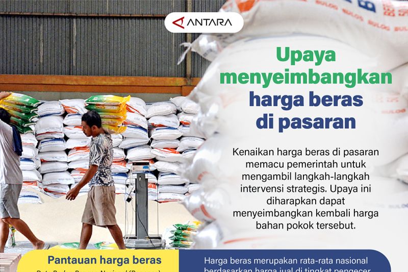 Upaya menyeimbangkan harga beras di pasaran