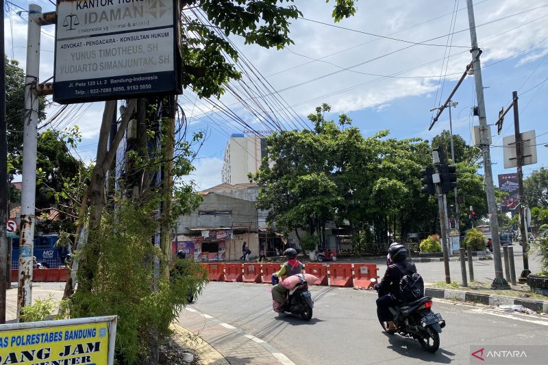 Polrestabes Bandung dalami penyebab pengendara tewas terlilit kabel