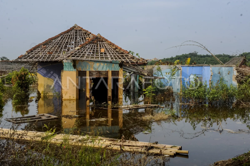 Lokasi penampungan air untuk Bendungan Karian mulai tenggelam