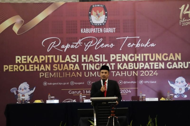 KPU Garut gelar rekapitulasi perolehan suara Pemilu 2024