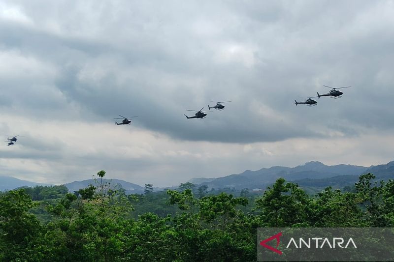 8 Helikopter dilibatkan dalam latihan tempur di Cipatat