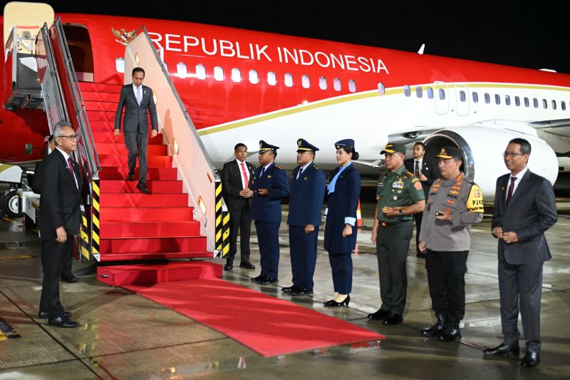 Presiden Jokowi tiba di Tanah Air usai hadiri KTT Khusus ASEAN-Australia