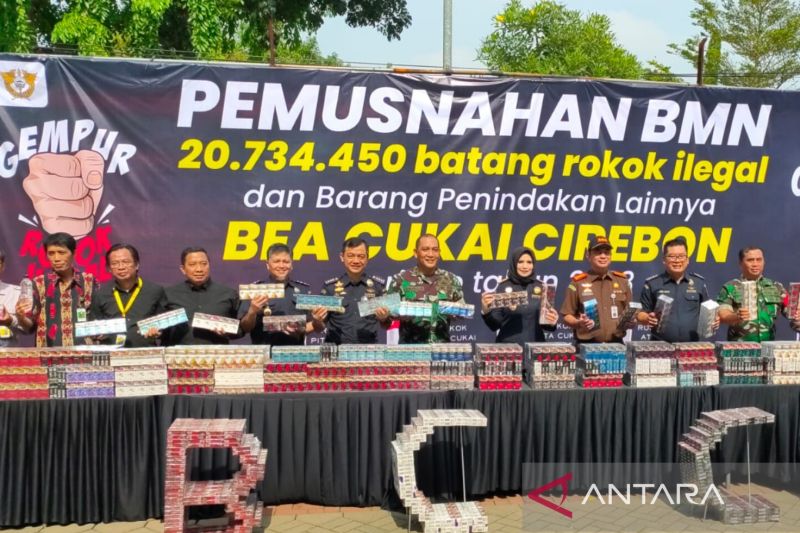 Kantor Bea dan Cukai Cirebon musnahkan barang ilegal senilai Rp26,4 miliar