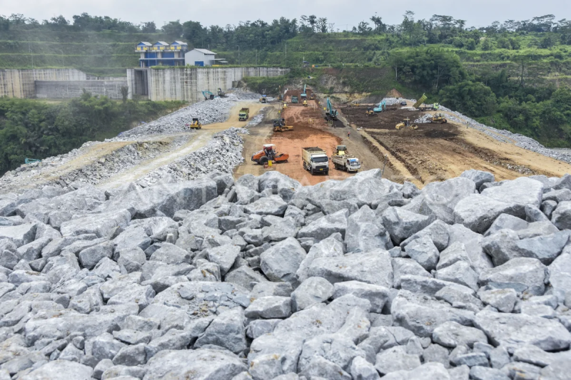 Progres strategis nasional Bendungan Leuwikeris