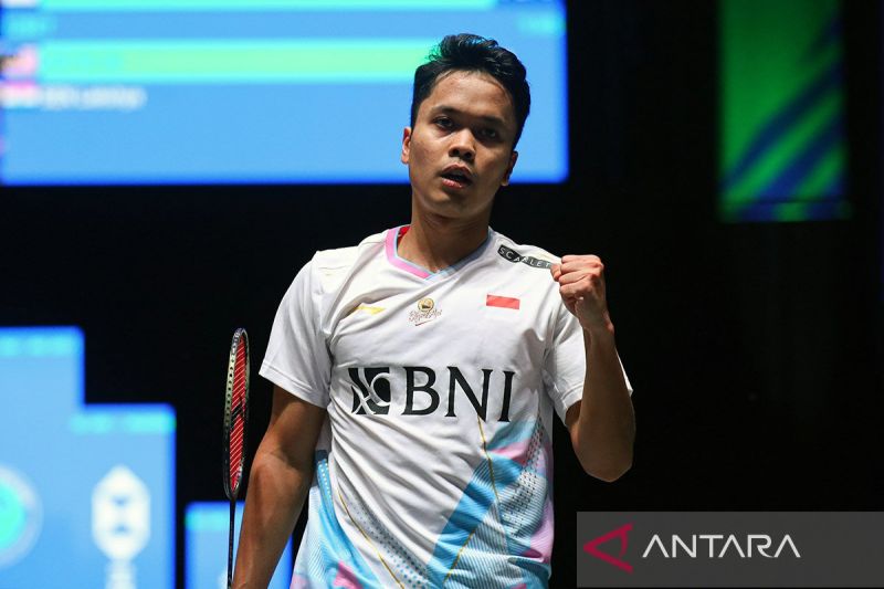 Anthony Ginting akhirnya maju ke final tunggal putra All England