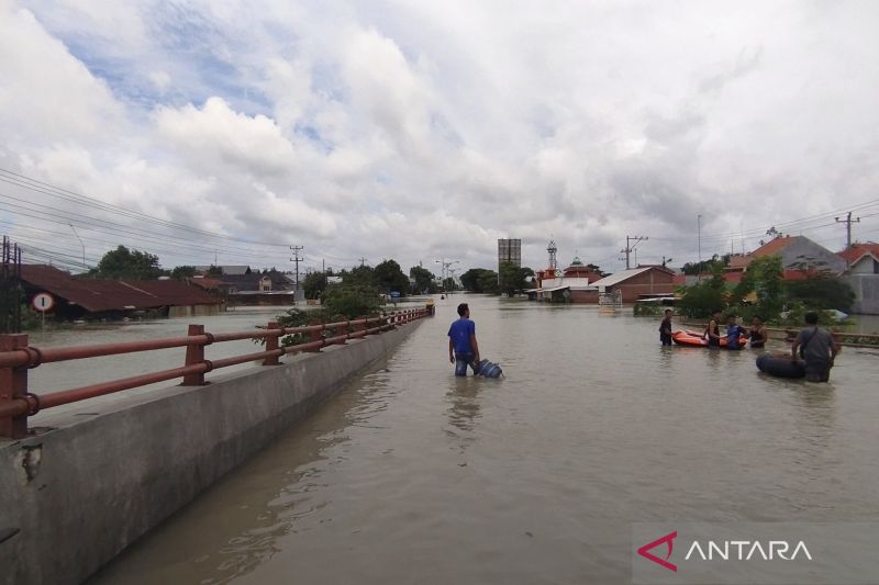 Jalur Pantura Demak-Kudus Terputus Akibat Tanggul Sungai Wulan Jebol ...