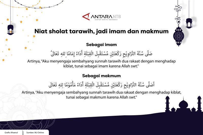 Bacaan Niat Sholat Tarawih Jadi Imam Dan Makmum Lengkap Antara News Mataram Berita Ntb Terkini