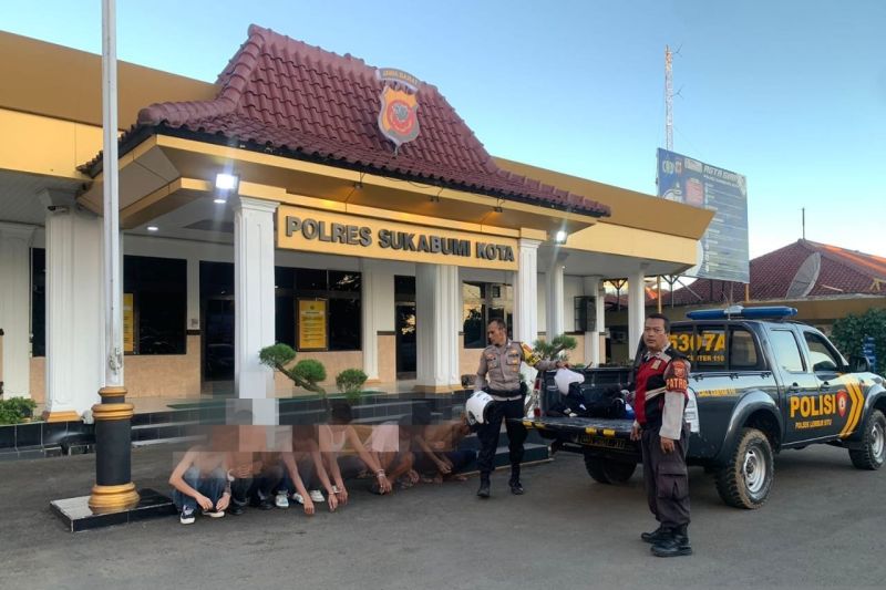 Polisi tangkap 9 anggota gerombolan bermotor di Sukabumi