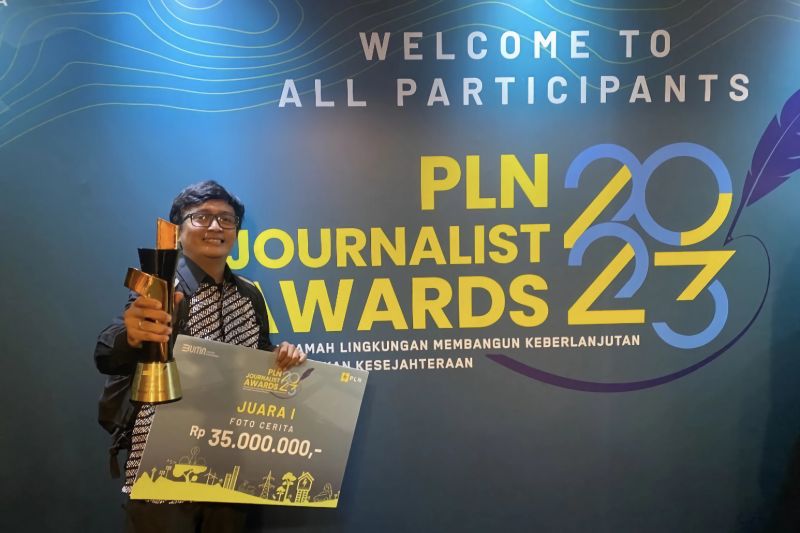 Pewarta ANTARA Jabar raih juara pertama lomba foto PLN Journalist Award 2023