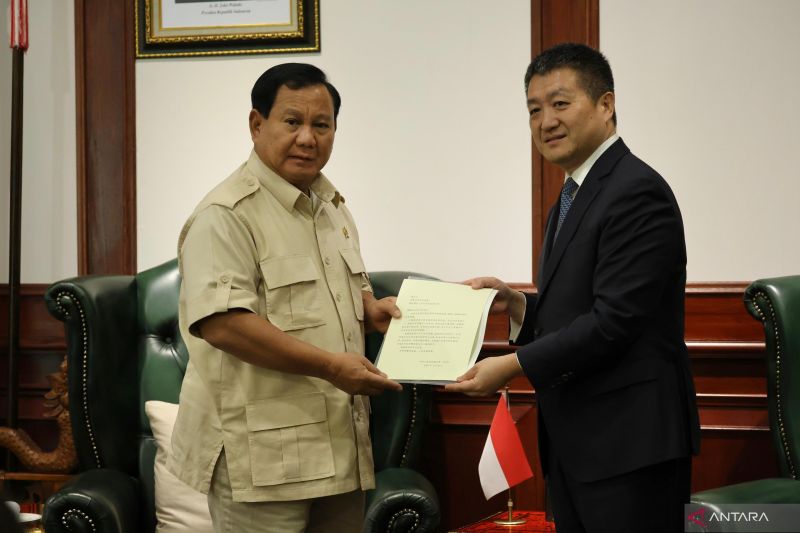 Presiden RI terpilih Prabowo terima ucapan selamat dari Presiden China