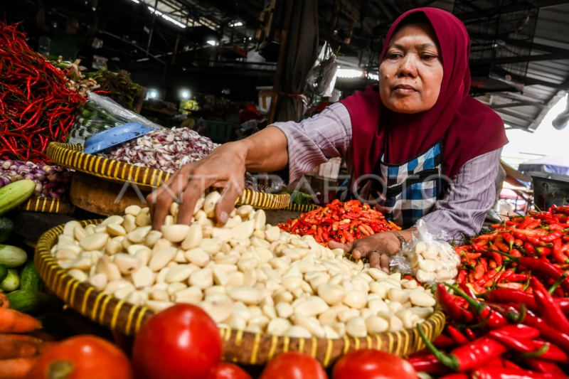 Harga bawang putih melebihi HET