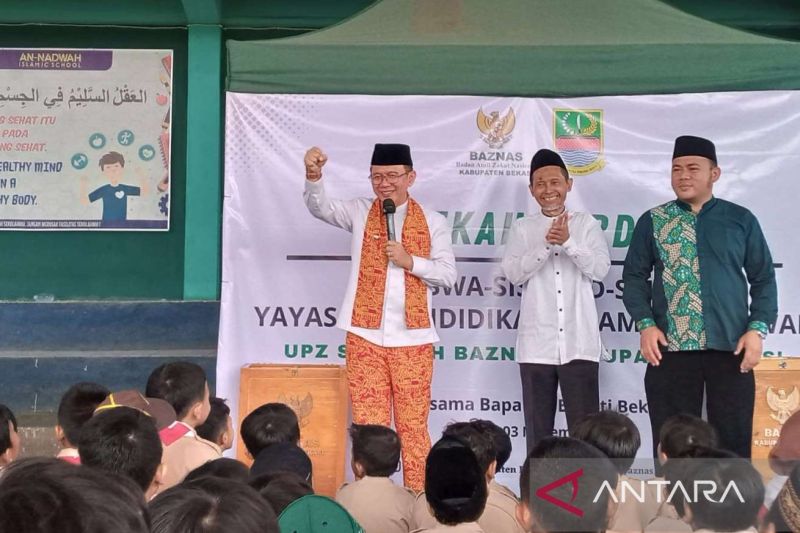 Baznas Kabupaten Bekasi himpun zakat fitrah di 760 sekolah