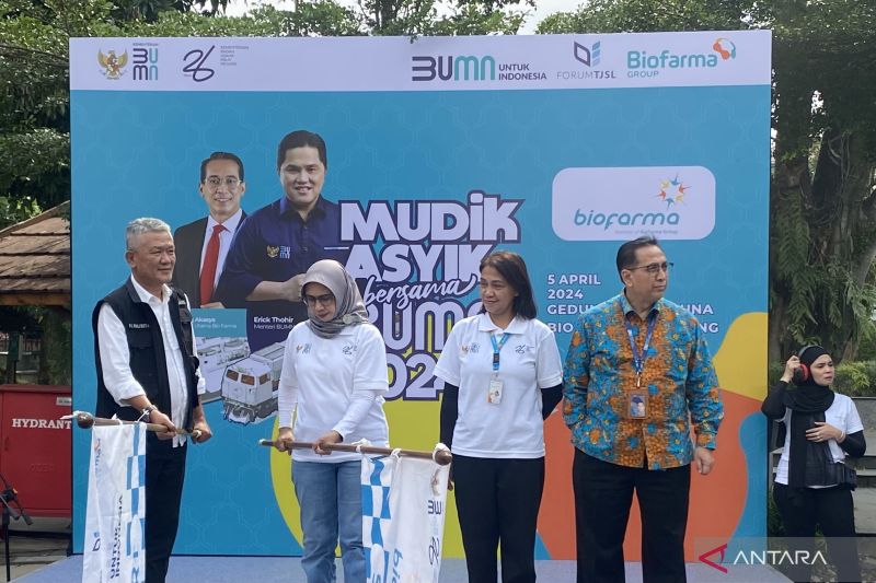 Biofarma berangkatkan 486 orang mudik gratis