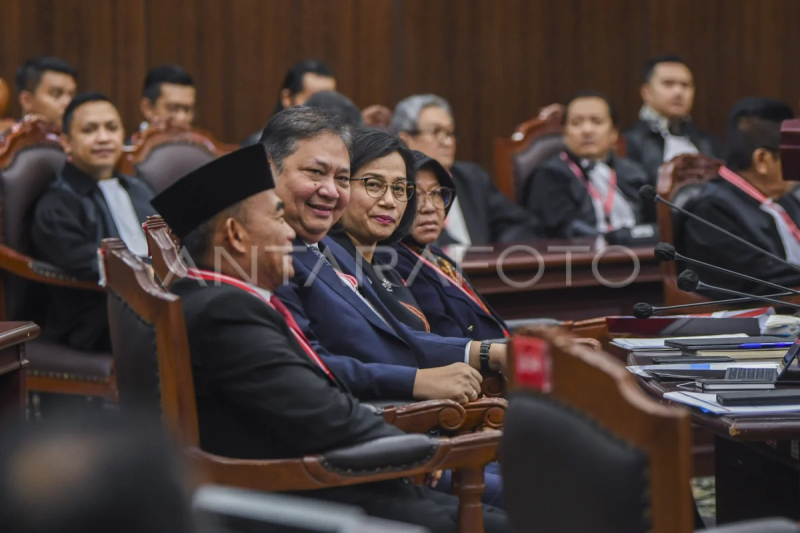 Sidang lanjutan sengketa Pilpres mendengarkan keterangan Menteri