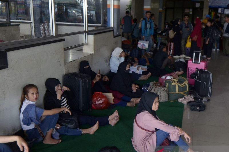 Arus mudik Terminal Bakauheni Lampung  ​​​​​​​