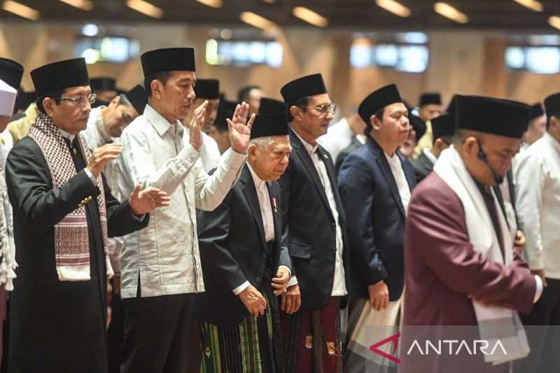 Presiden Dan Wapres Shalat Idul Fitri Di Masjid Istiqlal Jakarta ...