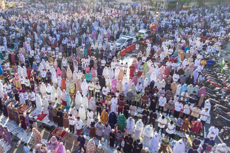 Shalat Idul Fitri di Palembang