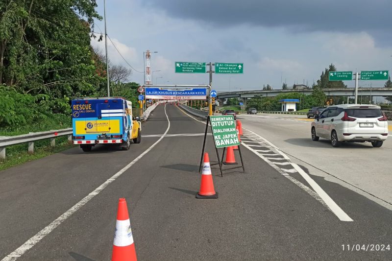 Akses masuk ke jalan tol layang MBZ diberlakukan buka tutup