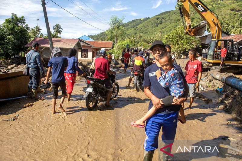 Penanganan pascabanjir bandang di dua desa di Sigi 