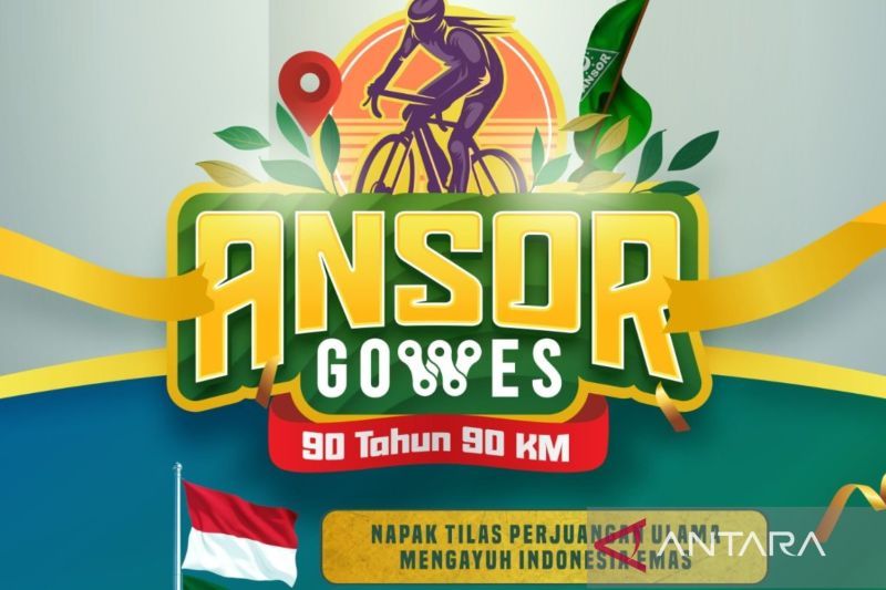 GP Ansor gelar Gowes 90 Km Jakarta - Bogor simbol menuju Indonesia Emas 2045