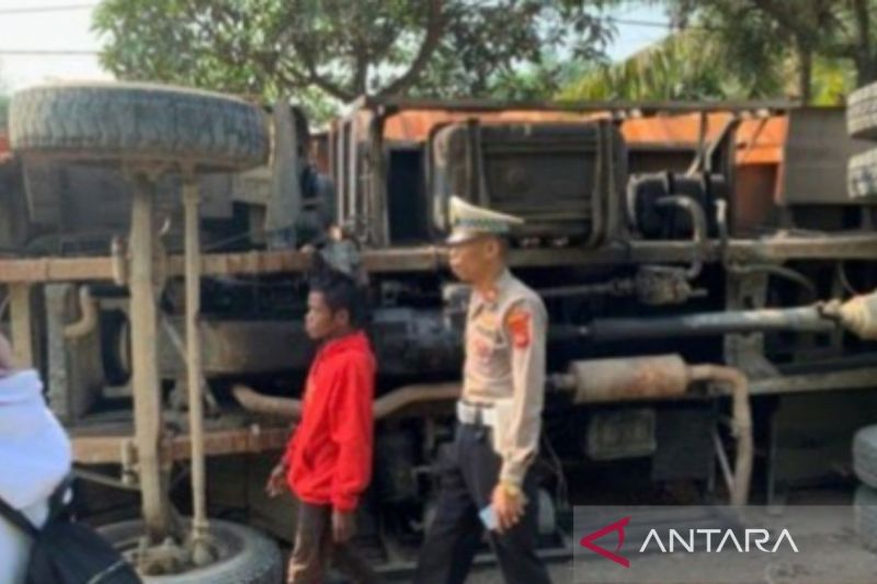 Kecelakaan truk tambang terjadi lagi di Parungpanjang Bogor