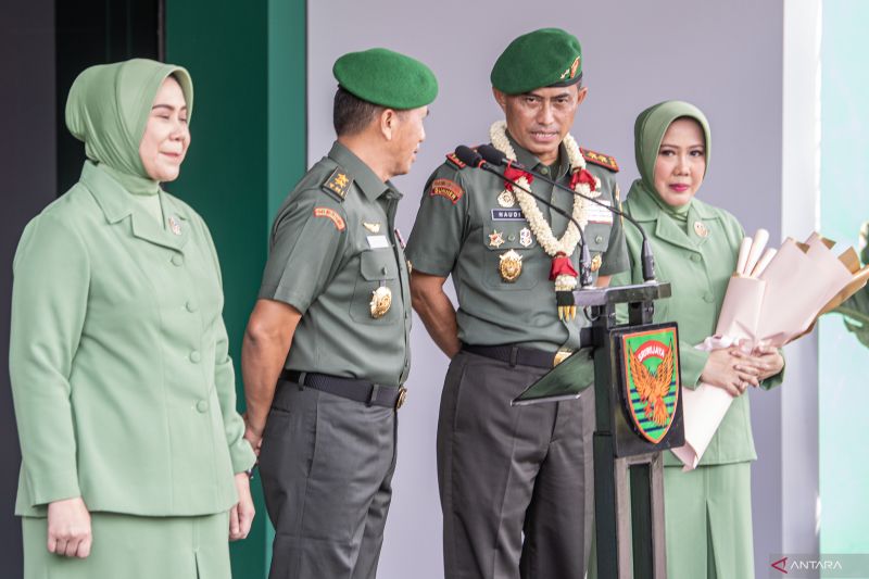 Penyambutan Panglima Kodam II Sriwijaya