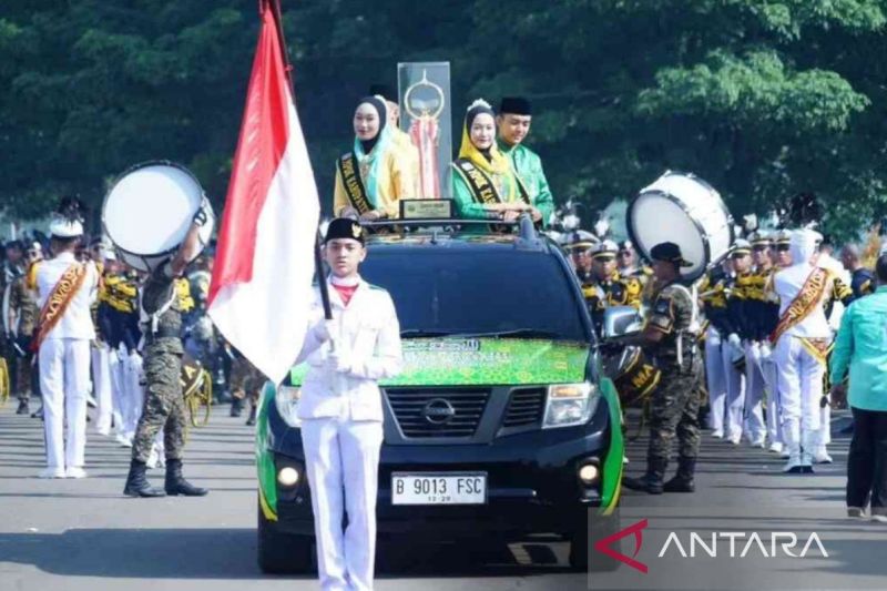 5.000 peserta MTQ Jawa Barat meriahkan pawai taaruf di Meikarta Bekasi